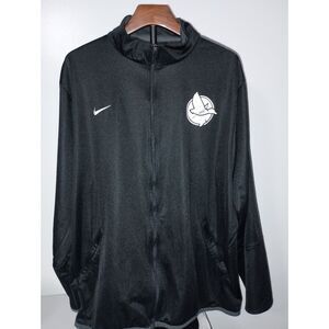 NIKE:  Black Full Zip-Up Light Jacket, Men Size XXL